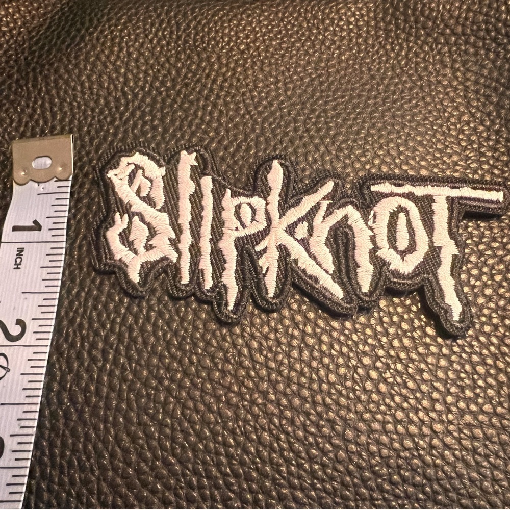 Slipknot Band Black & White Logo Embroidered Patch